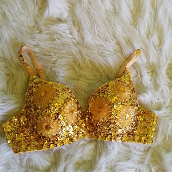 🌻 Yellow Sunflower Sequin Bustier 🌻 - Picture 6 of 7